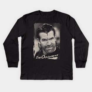 SCOTT HALL VINTAGE PORTRAIT Kids Long Sleeve T-Shirt